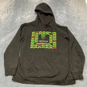Beimar Monster Energy Supercross Hoodie Mens XL Black Graphic Dirt Bike Racing